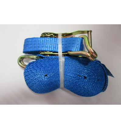 Sangle D'Arrimage  A Clicquet Larg35 Mm 7Ml Crochet J 3Tonnes
