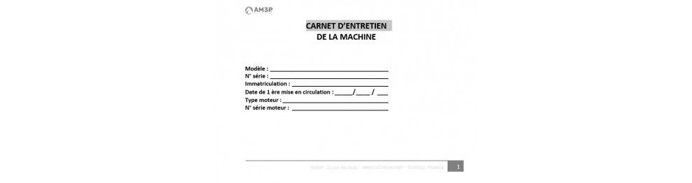 Carnet d'entretien